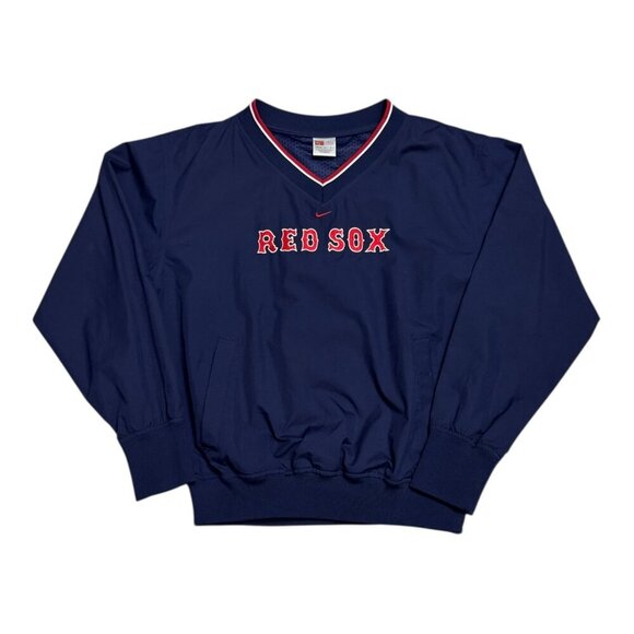NIKE Boston Red Sox MLB Windbreaker Bomber Light Jacket Womens Medium - Picture 1 of 5